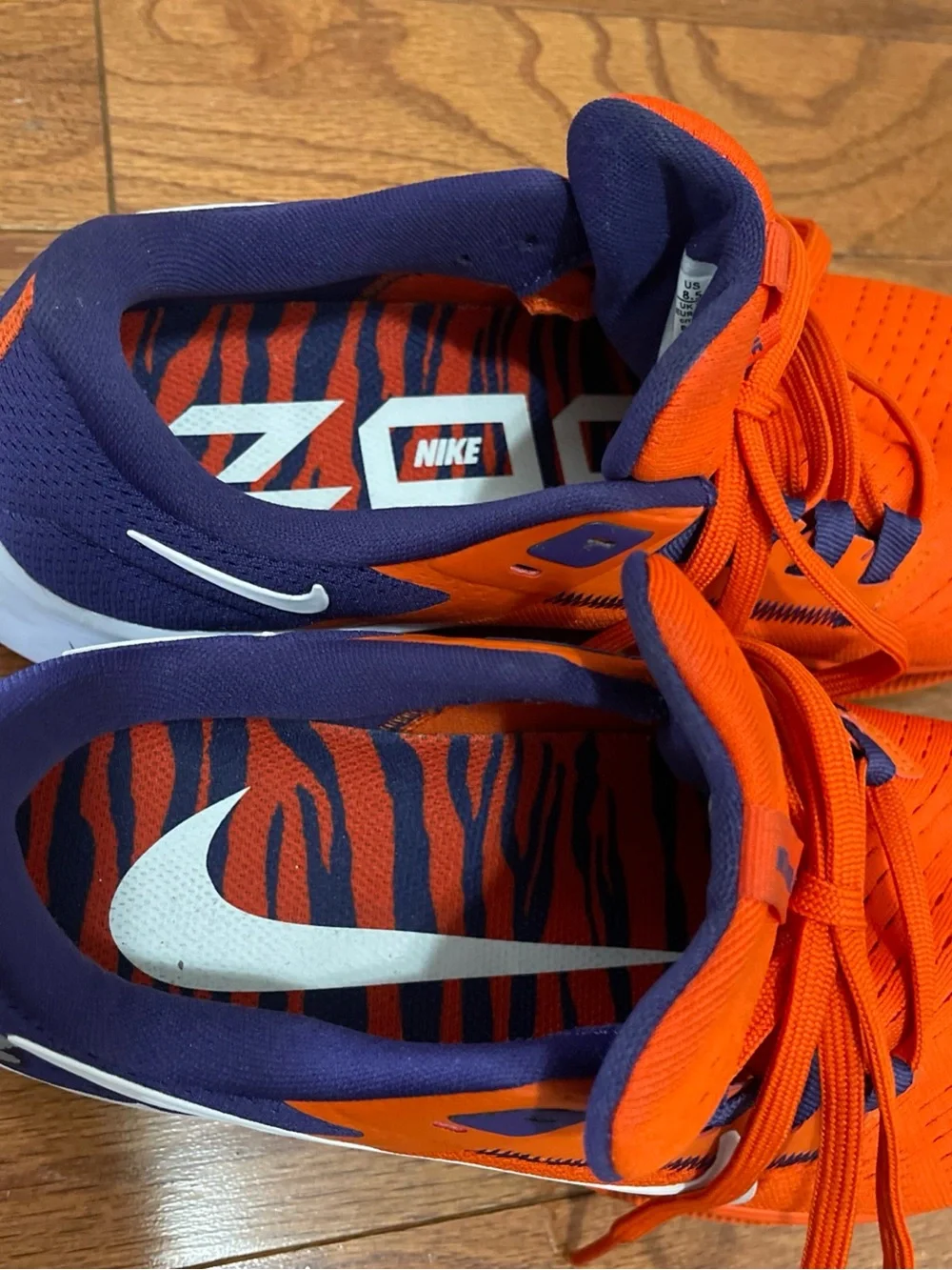 Nike Men’s Air Zoom Pegasus Clemson Size 8